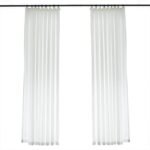 Rideau Blanc Voilage Rideaux Deco 8024 1