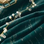 Rideau Bleu Vert Rideaux Deco 6428 1