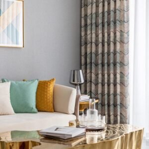 Rideau Moderne Gemetrique Rideaux Deco 1334 1