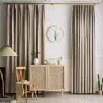 élégance Et Confort Avec Le Rideau Moderne Salon En Bleu Ou Beige - Beige / Oeillets / L100cm x H250cm