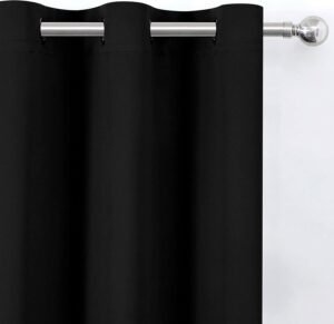 Rideau Noir Occultant Rideaux Deco 2030 1
