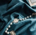 Rideau Satin Bleu Rideaux Deco 7579 1