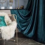 Rideau Satin Bleu Canard Pour élégance Et Intimité Dans Votre Intérieur