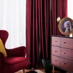 Rideau Velours Rouge Rideaux Deco 9678 1