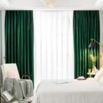 Rideau Velours Vert Rideaux Deco 2256 1