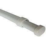 barre de rideau pression reglable sans vis blanc accessoire 398 1