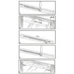 barre de rideau pression reglable sans vis blanc accessoire 769 1