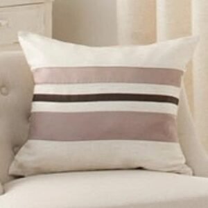 coussin en polyester coton 45 x cm lavable et durable marron rideau 522 1