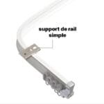 Rail De Rideau Flexible Copperfield Pour Un Plafond Créatif - Blanc | Rail Simple