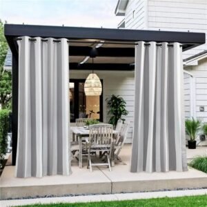 rideau a rayures atinga elegance et protection pour pergola gris 968 1