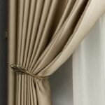 rideau beige dore thermique pour une elegance et isolation 410 1