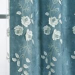 rideau blanc bleu savai avec broderies fleuries et dentelle opaque 464 1