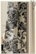 rideau boheme noir et blanc a motifs pour une elegance naturelle 160 1