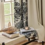 rideau boheme noir et blanc a motifs pour une elegance naturelle 998 1