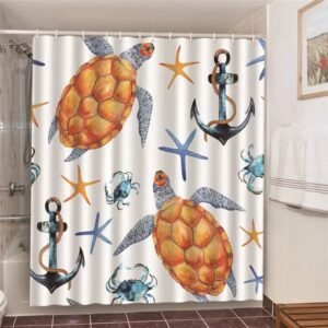 rideau de douche ancre bateau furiko pour une salle bain elegante 629 1