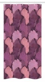 rideau de douche aubergine ginkgo pour une salle bain elegante 122 1