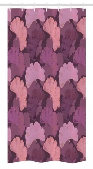 rideau de douche aubergine ginkgo pour une salle bain elegante 870 1