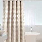 rideau de douche aveiro en tissu enduit pour une salle bain elegante 237 1