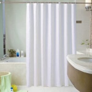 Rideau De Douche Blanc Atera Pour Une Salle De Bains élégante - 80 x 180