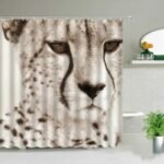 rideau de douche blanc et gris canba pour un style elegant pratique 306 1