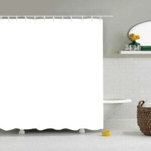 Rideau De Douche Blanc Fudo Pour Une élégance Intemporelle 2 Rideau De Douche Blanc Fudo Pour Une élégance Intemporelle - 90 x 180