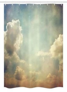 Rideau De Douche Bleu Ciel Pour Une Salle De Bain Apaisante