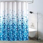 rideau de douche bleu clair rusimo pour une salle bain apaisante 180 776 1