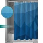 rideau de douche bleu marine kopren pour une salle bain elegante 828 1