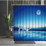 rideau de douche blue talnik pour une salle bain apaisante 90 x 180 160 1