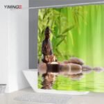 rideau de douche bouddha corra pour une salle bain zen et apaisante 155 1