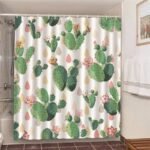 Rideau De Douche Cactus Yasu Pour Une Salle De Bain Nature élégante