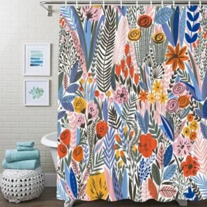 rideau de douche colore gully gaiete et durabilite pour votre bain 128 1