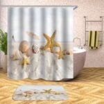 rideau de douche coquillage ericeira pour une ambiance marine elegante 859 1