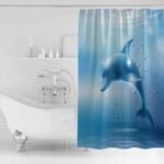 rideau de douche dauphin serio pour une salle bain exotique 137 x 198 340 1