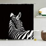 rideau de douche deco zebra elegance et durabilite 200 1