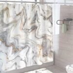 rideau de douche effet marbre verata pour un bain elegant et relaxant 483 1