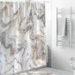 rideau de douche effet marbre verata pour un bain elegant et relaxant 954 1