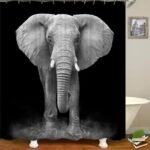 Rideau De Douche éléphant Doro Pour Une Salle De Bain Exotique
