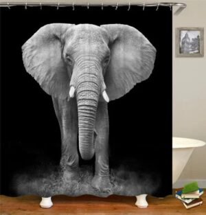 rideau de douche elephant doro pour une salle bain exotique 653 1