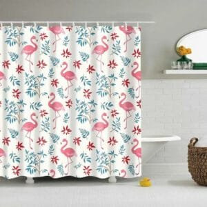 Rideau De Douche Flamant Rose Lamadaya Chic Et Exotique Pour Votre Salle De Bain