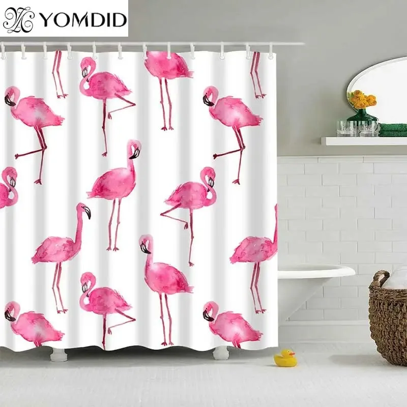 Rideau De Douche Flamingo Epupa Pour Une Salle De Bain Colorée