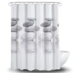 rideau de douche galet planila pour une ambiance zen en salle bain 676 1