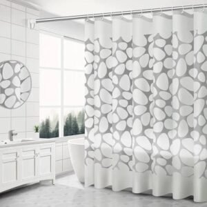 rideau de douche galet thurine pour une salle deau zen et naturel 270 1