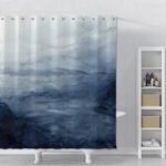 rideau de douche gris bleu delane elegant et durable 516 1