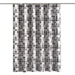 rideau de douche gris noir totaki chic et moderne pour votre salle 158 1