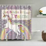 rideau de douche licorne lufubu une touche magie pour votre salle 638 1