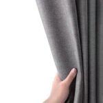 rideau de douche lin enduit nobi gris pour une salle bain chic 120 x 422 1