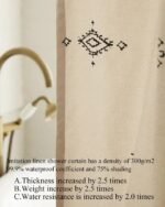 Rideau De Douche Marocain Ouzoud : Charme Et Originalité Pour Votre Salle De Bain