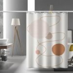 rideau de douche matiere inkura pour une salle bain elegante 120 x 200 222 1