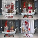 rideau de douche noel snow pour une salle bain festive et intime 133 1